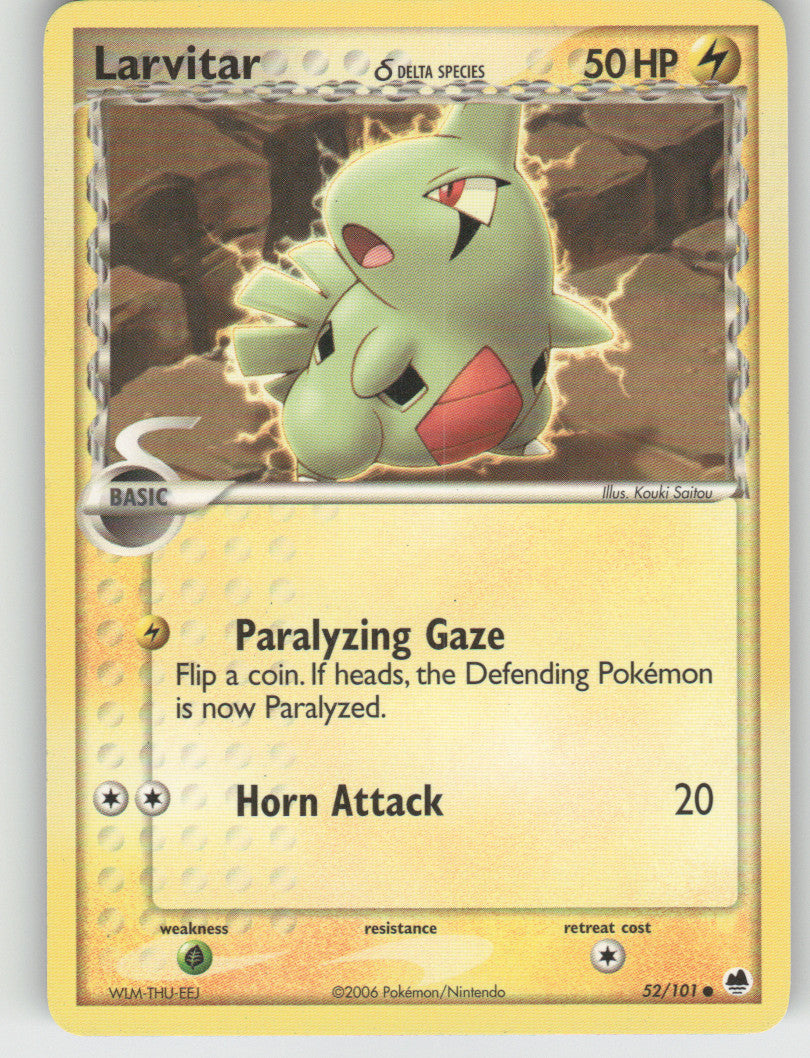 Larvitar (Delta Species) Common Dragon Frontiers 52/101 NM
