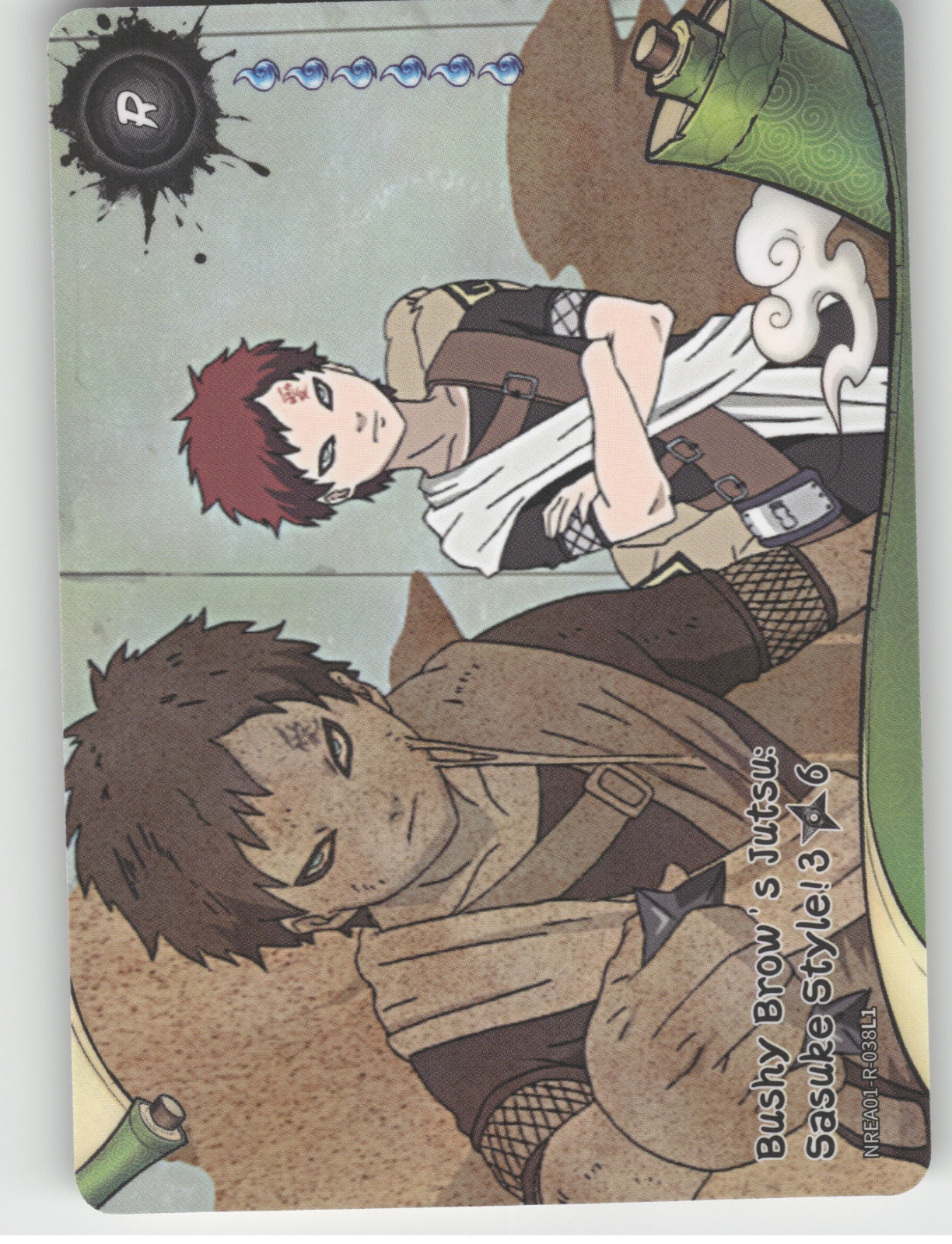 Bushy Brow'S Jutsu: Sasuke Style!\n3/6 Base R Earth Scroll Series 1 038L1 NM front