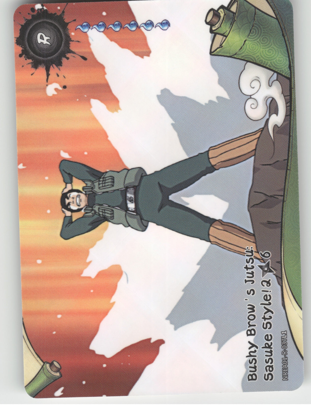 Bushy Brow'S Jutsu: Sasuke Style!\n2/6 Base R Earth Scroll Series 1 037L1 NM front