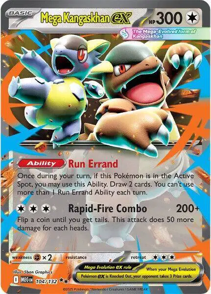 Mega Kangaskhan ex - 104/132 - ME01: Mega Evolution (MEG)