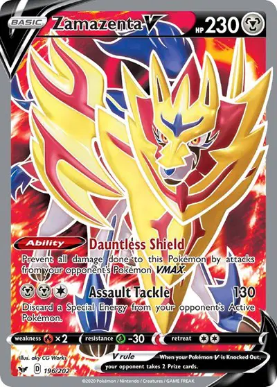 Zamazenta V (Full Art) - SWSH01: Sword & Shield Base Set (SWSH01)