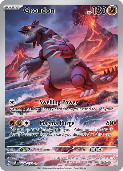 Groudon - 199/182 - SV04: Paradox Rift (PAR)