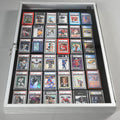 EVORETRO Lockable Display Case 36 x 24 x 4" Silver– Secure Showcase for Collectibles