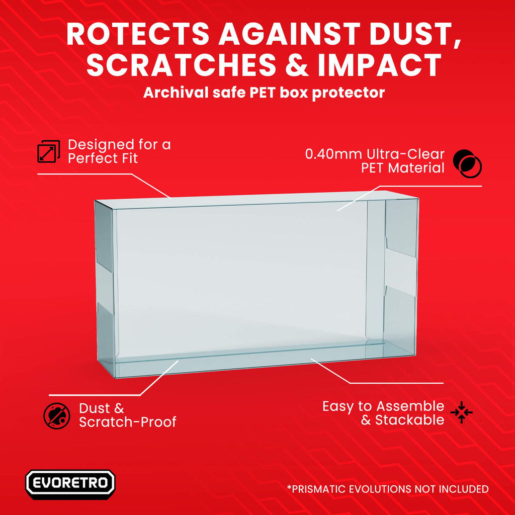 EVORETRO PET Protector for Pokémon Prismatic Evolutions Super Premium Collection – 2-Pack