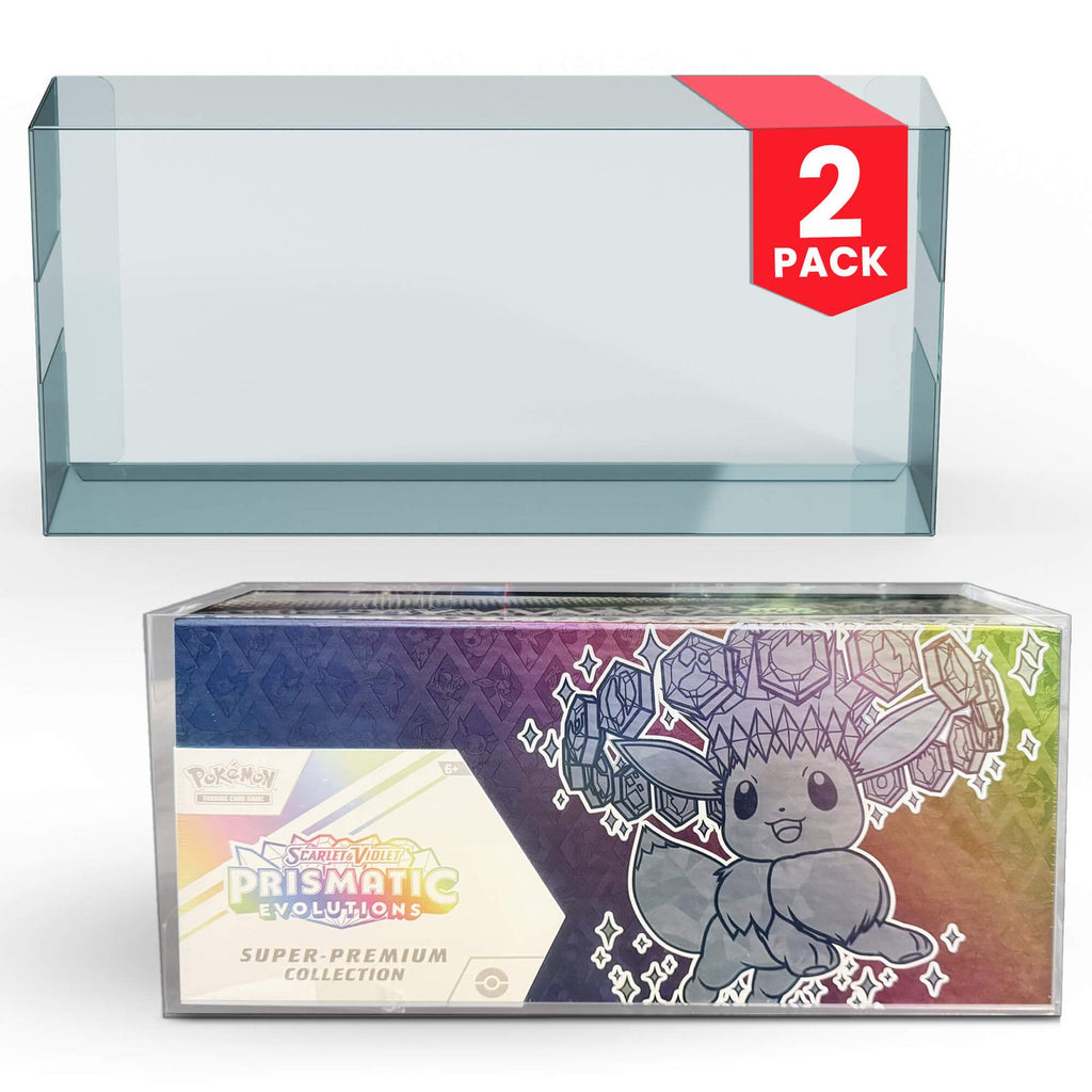 EVORETRO PET Protector for Pokémon Prismatic Evolutions Super Premium Collection – 2-Pack