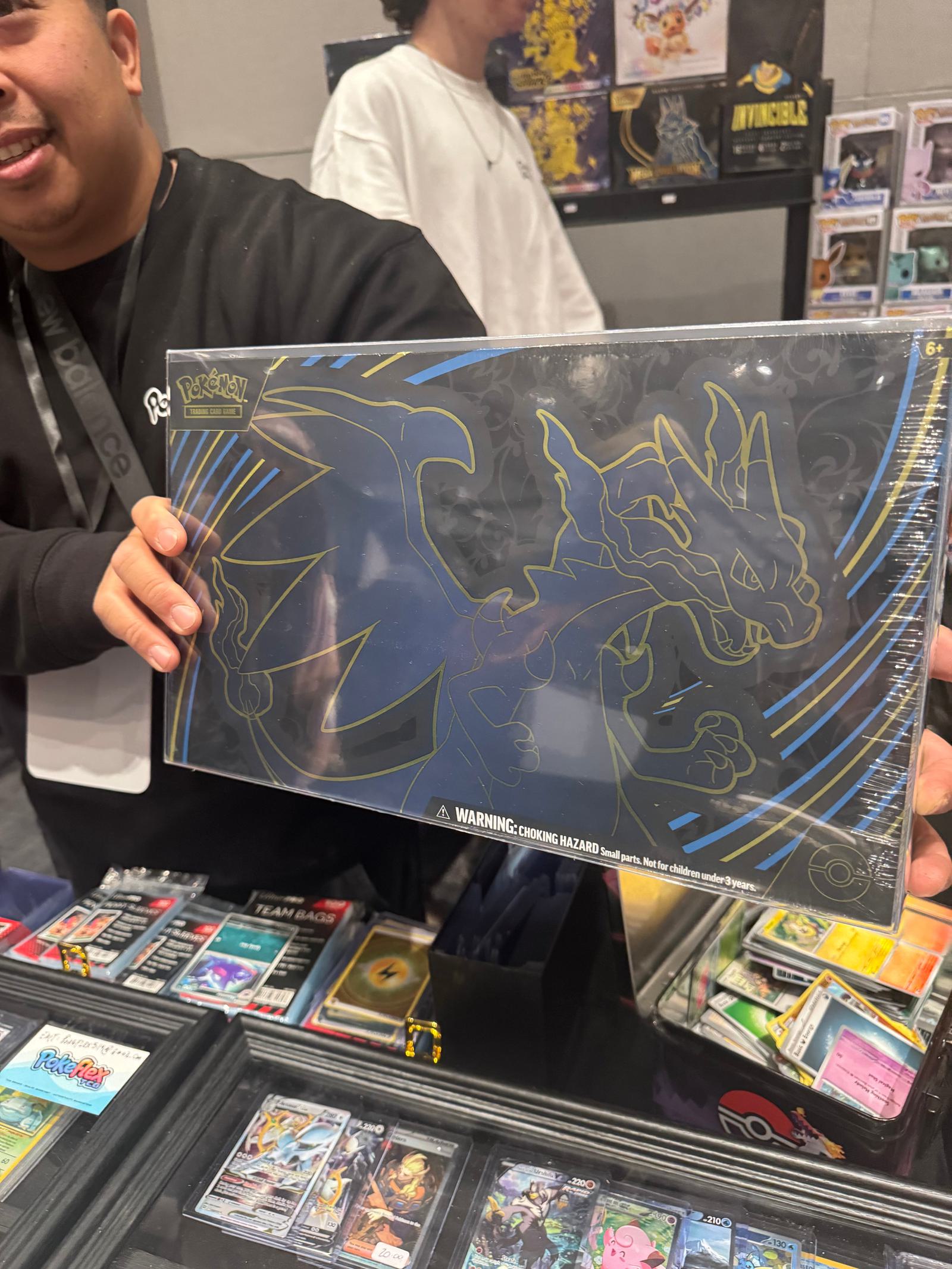 Protector for Pokémon 151 UPC & Mega Charizard EX Ultra-Premium Collection – Fits New Charizard Premium Playmat Box (2-Pack)