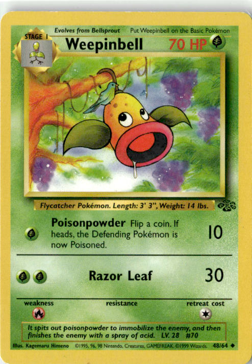 Weepinbell Unlimited Uncommon Jungle 48/64 NM
